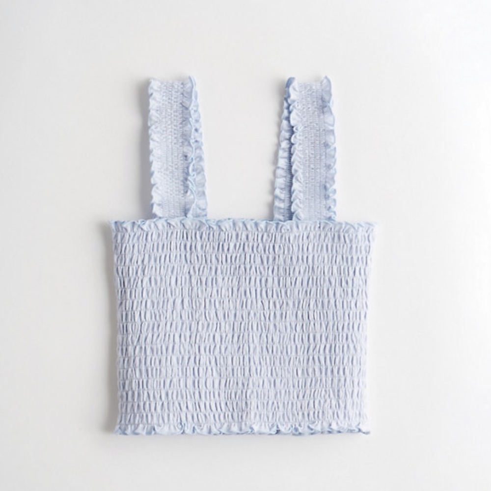 Light blue crop top